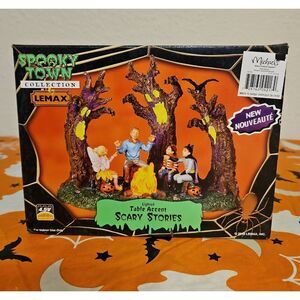 Lemax Spooky Town Scary Stories Campfire Scene Table Accent